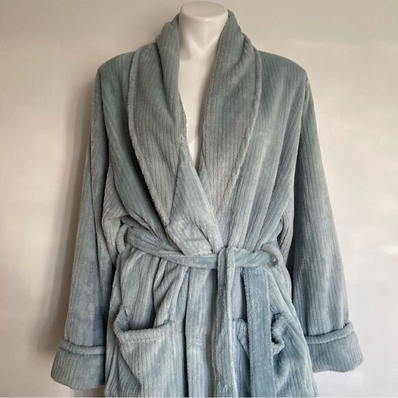 Simple Pleasures Ribbed Soft Cozy Warm Robe 1X - Picture 1 of 9